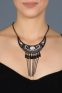 Halskette Schwarz EG005