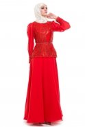 Hijab Kleid Rot S4040