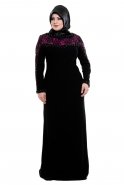 Hijab Kleid Fuchsie S3997B