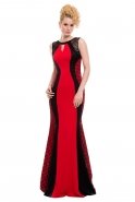 Langes Abendkleid Rot C3109
