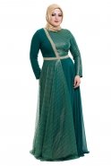 Hijab Kleid Smaragdgrün S4002B