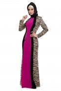 Hijab Kleid Fuchsie S3928