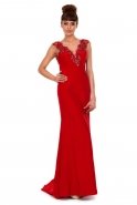 Langes Abendkleid Rot K4345270