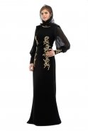 Hijab Kleid Schwarz S3785