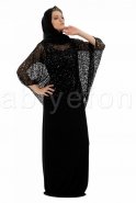 Hijab Kleid Schwarz S3818