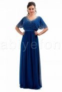 Übergroßes Abendkleid Sächsischblau O3584