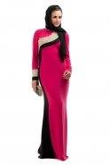 Hijab Kleid Fuchsie S3808
