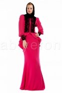 Hijab Kleid Fuchsie S9003