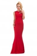 Langes Abendkleid Rot C6115