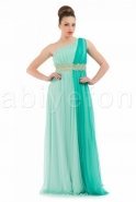 Langes Abendkleid Meergrün S3705