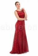 Langes Abendkleid Rot M1393
