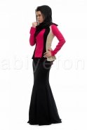 Hijab Kleid Fuchsie S9013
