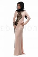 Hijab Kleid Lachs S3781