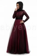 Hijab Kleid Fuchsie S3788