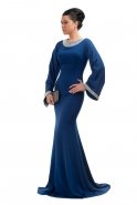 Hijab Kleid Sächsischblau F1202