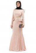 Hijab Kleid Lachs S3680
