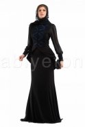 Hijab Kleid Sächsischblau S9003
