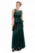 Langes Abendkleid Smaragdgrün M1393