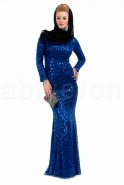Hijab Kleid Sächsischblau C6109