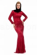 Hijab Kleid Rot C6109