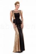 Langes Abendkleid Gold M1385