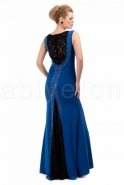 Langes Abendkleid Sächsischblau C6074