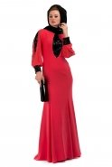 Hijab Kleid Koralle C6057