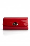 Handtasche aus Lackleder Rot V434