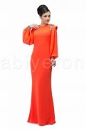 Hijab Kleid Neon Lachs S3544