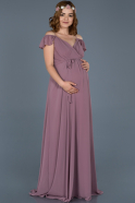Abendkleid Für Schwangere Lang Altrosa ABU756