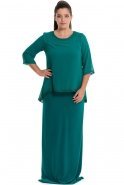 Langes übergroßes Abendkleid Smaragdgrün BC8504