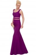 Abendkleid im Meerjungfrau-Stil Lang Violette ABU411