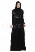 Hijab Kleid Schwarz S3608