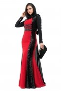Hijab Kleid Rot C6093