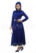 Hijab Kleid Sächsischblau T1731