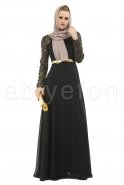 Hijab Kleid Schwarz S3674