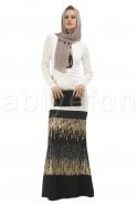 Hijab Kleid Elfenbeinfarben S3701