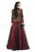 Hijab Kleid Fuchsie S9001