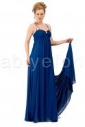 Langes Abendkleid Sächsischblau C1579