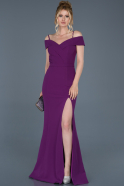 Abendkleid im Meerjungfrau-Stil Lang Violette ABU742