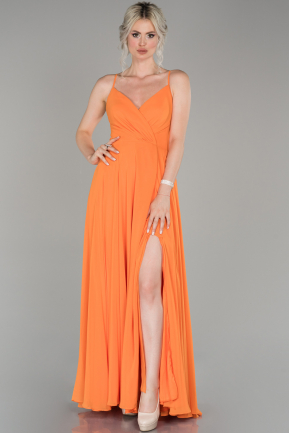 Abendkleid Lang Orange ABU1305