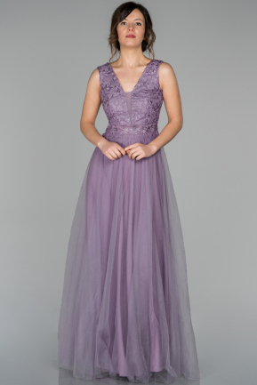 Abendkleid Lang Lavendel ABU1540
