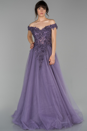 Abendkleid Lang Lavendel ABU1559