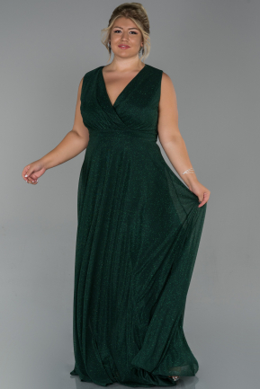 Kleider In Großen Größen Lang Smaragdgrün ABU1625