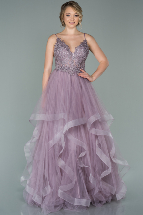 Abendkleid Lang Lavendel ABU1638
