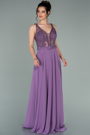 Abendkleid Lang Lavendel ABU2222
