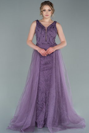 Abendkleid Lang Lavendel ABU2392