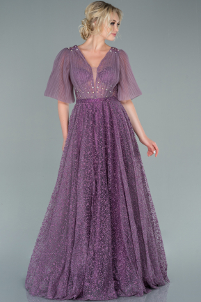 Abendkleid Lang Lavendel ABU2472