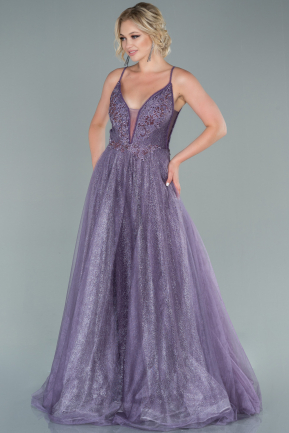 Abendkleid Lang Lavendel ABU3073