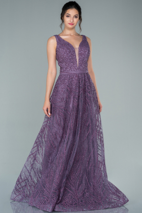 Abendkleid Lang Lavendel ABU2418